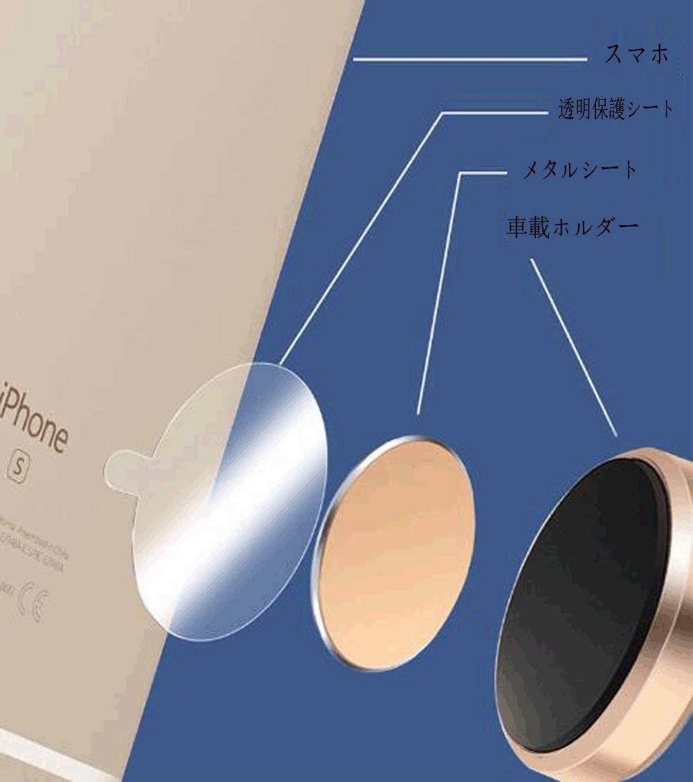 Sakula Circular Car Mount Metal Plate For All Magnetic Car Mount Cellphone Holder Red