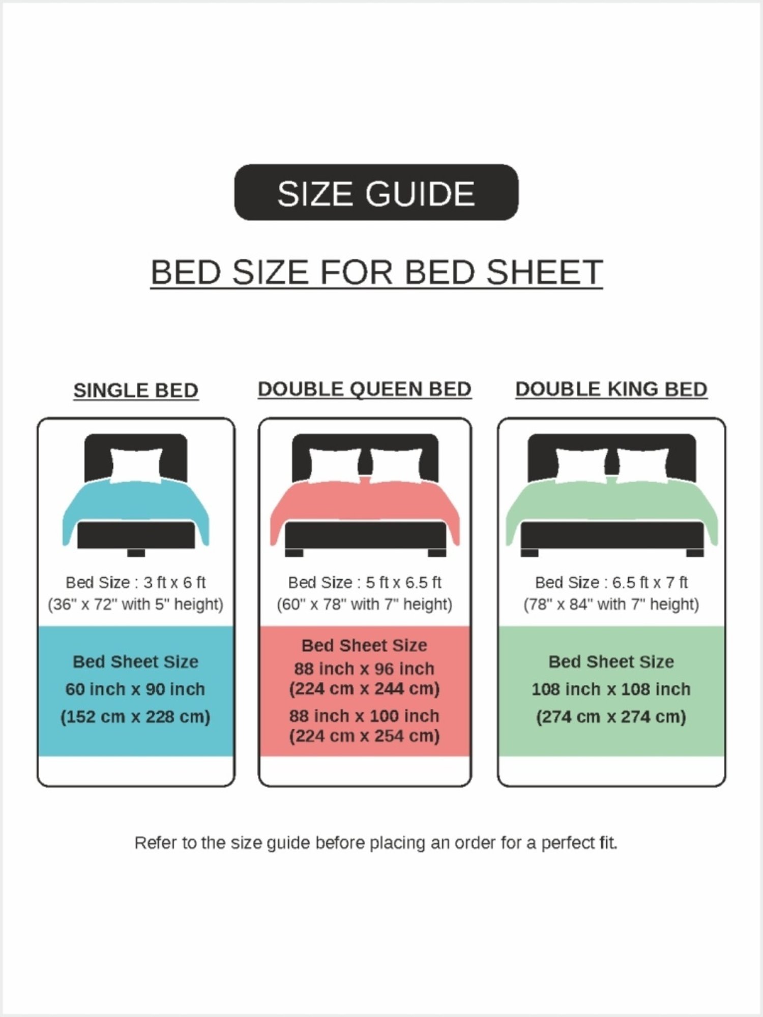 BELLA CASA Kidz Kindom Printed Multicolor 180 TC Cotton Single Bedsheet with 1 Pillow Cover