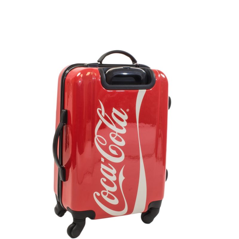 Coca Cola 21" Hardside Carry On Spinner Suitcase - Red