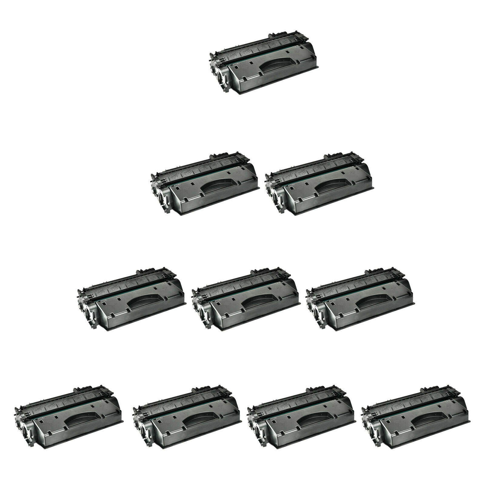 10 PK CE505X 05X HY Toner Cartridge For HP LaserJet P2050 P2055n P2055dn