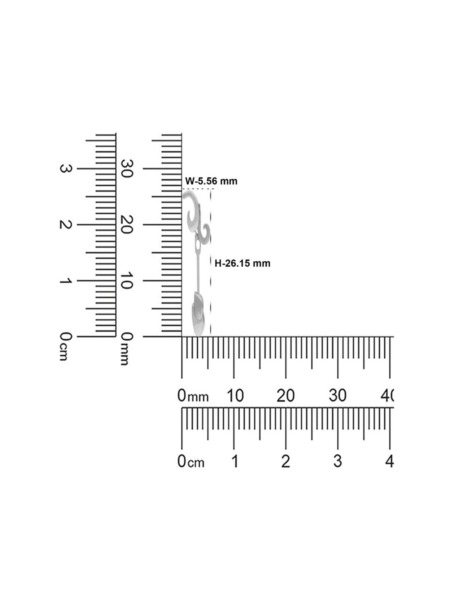 C.Krishniah Chetty Classic 950 Platinum Drop Earrings