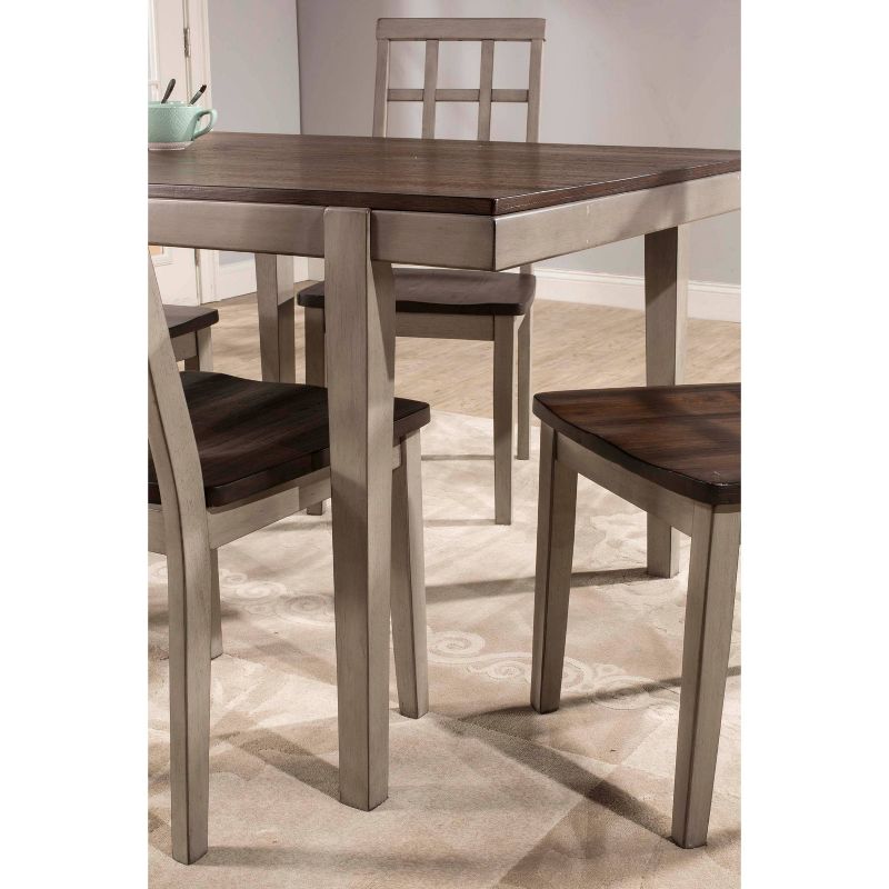 Garden Park Dining Table Gray/Dark Espresso (Wirebrush) - Hillsdale Furniture