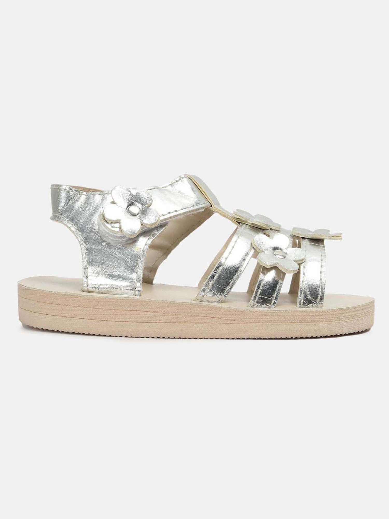 MINIKLUB Girls Silver Casual Wear Sandal