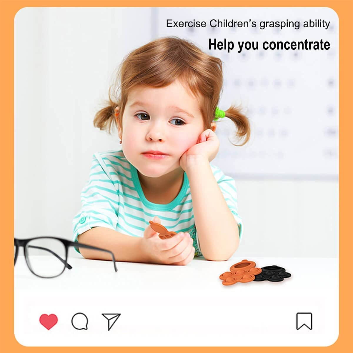 FARSH 3 Pack Silicone Protective Case Compatible Apple AirTags 2021 Tracker, Stress Relief Push POP Bubble Sensory Fidget Toys, Lightweight AirTag Case Cover Holder with Keychain for Dog Collar pet