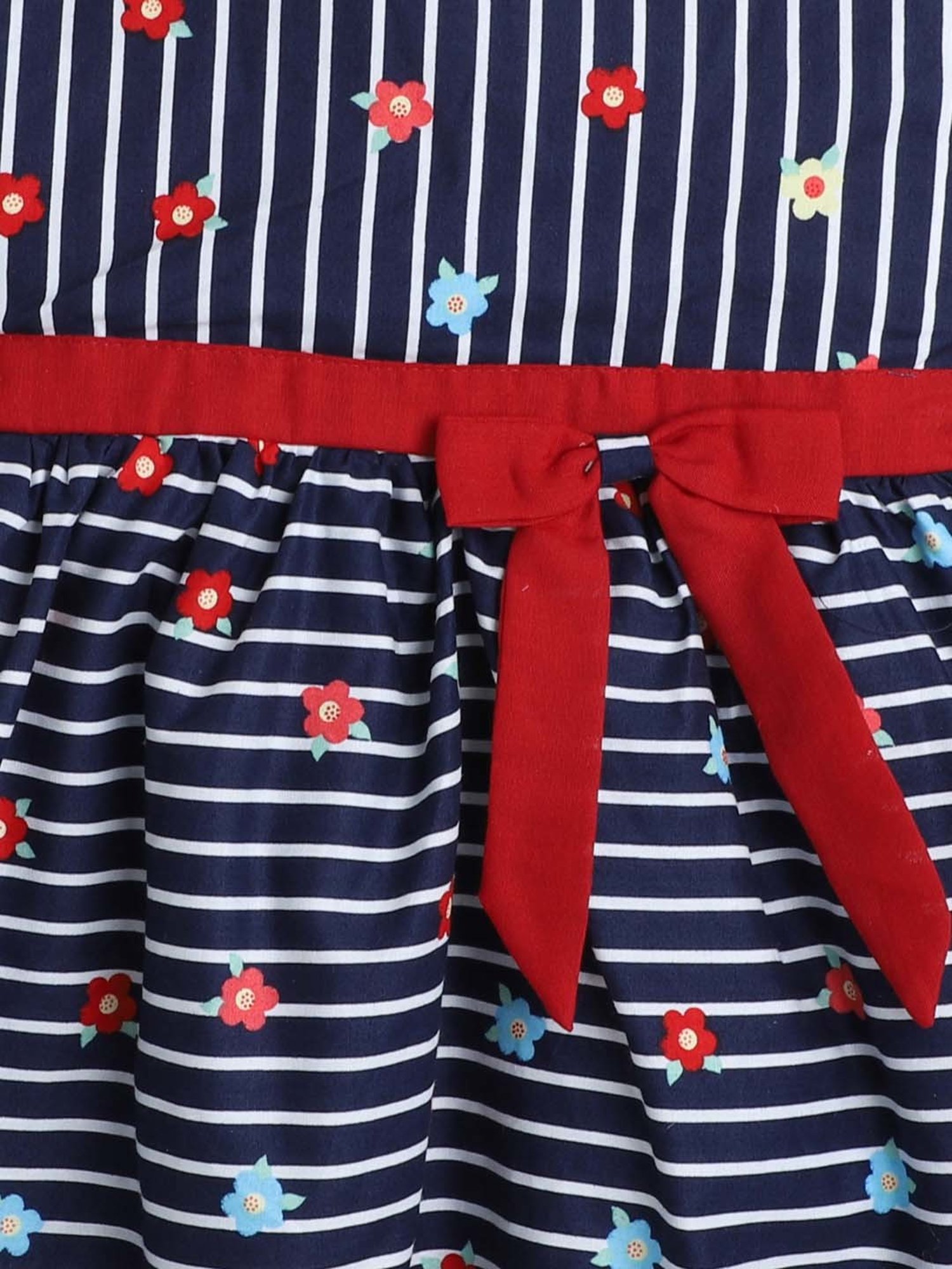 The Magic Wand Kids Navy Floral Print Dress