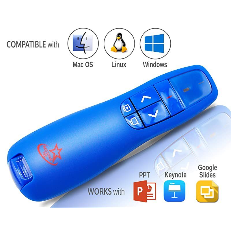 Wireless Powerpoint and Keynote Presentation Remote Clicker PR819