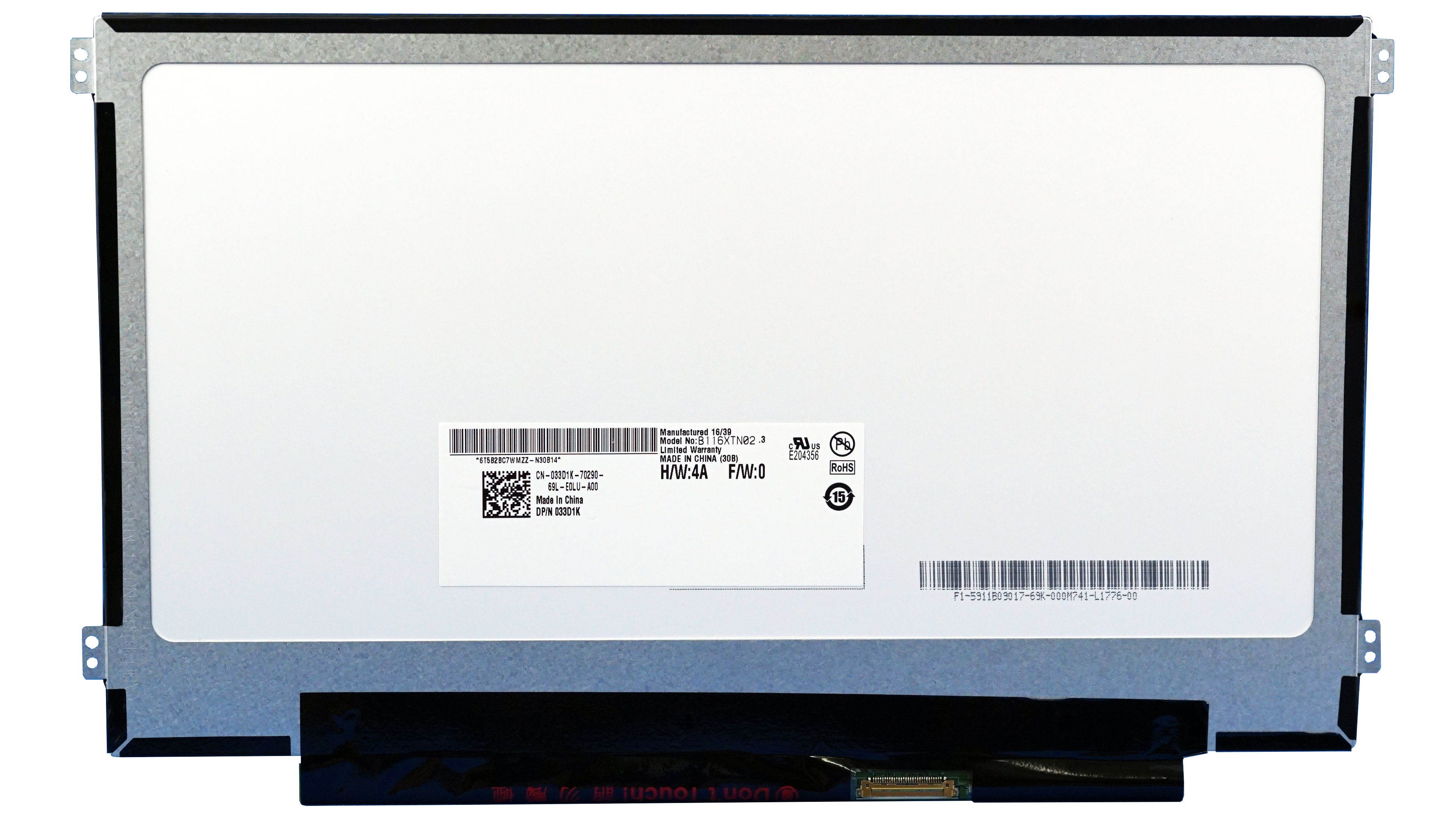 Fullcom Tech 11.6" WXGA HD Slim 30 pin Matte LED LCD Screen/display compatible for Au Optronics B116xtn01.0