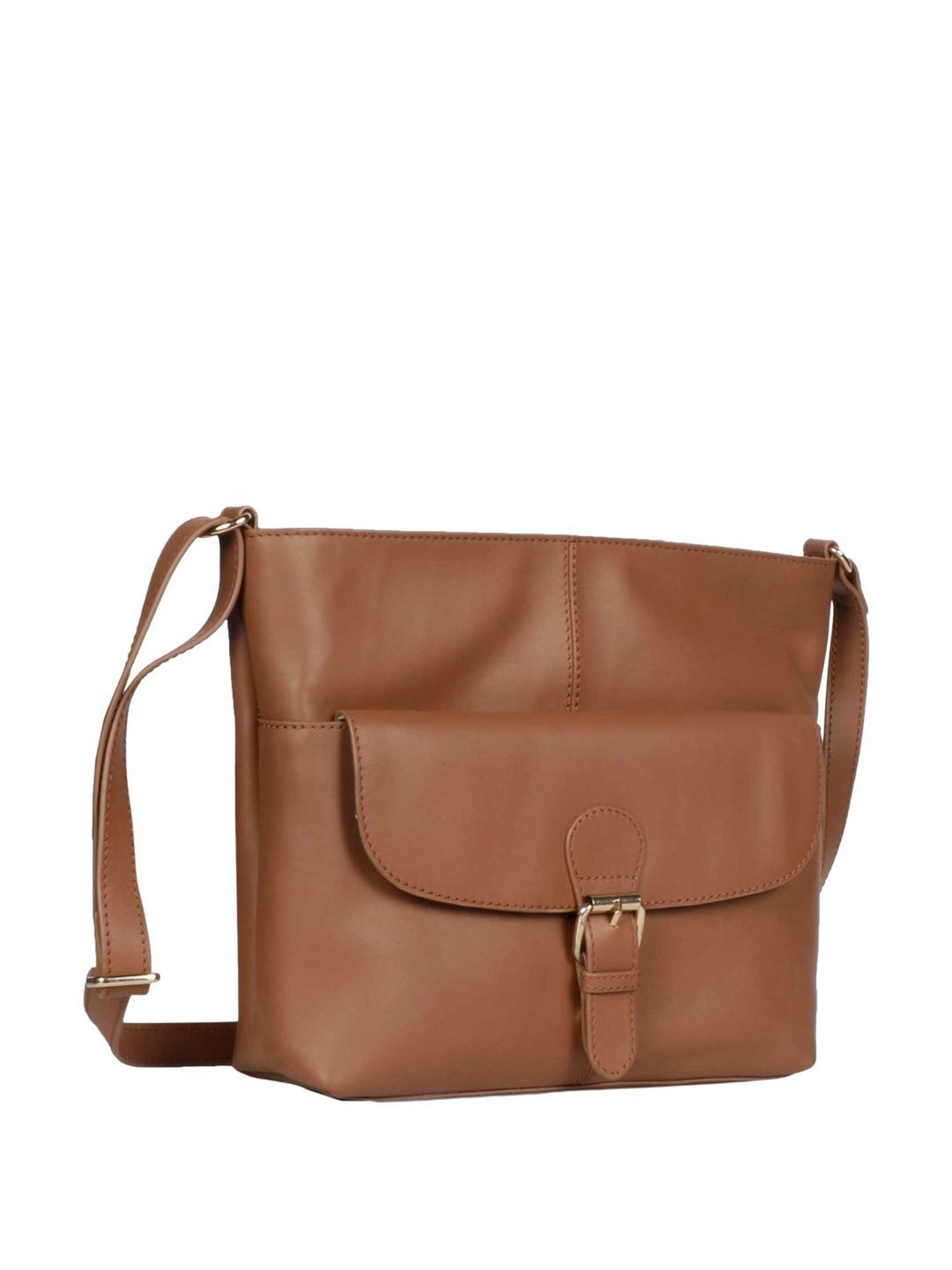 Saint G Brown Solid Small Sling Handbag