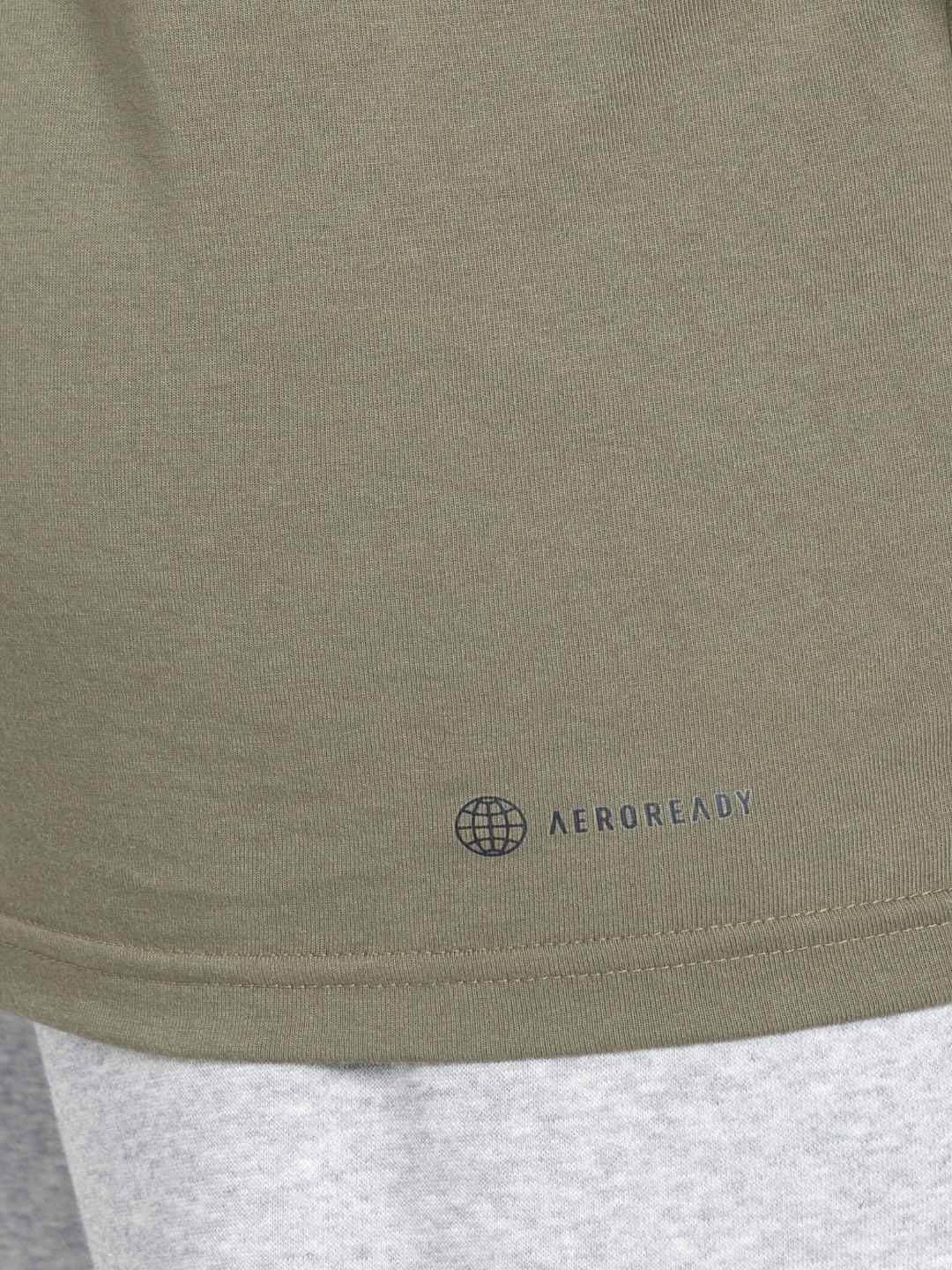 Adidas Moss Green Regular Fit Sports T-Shirt