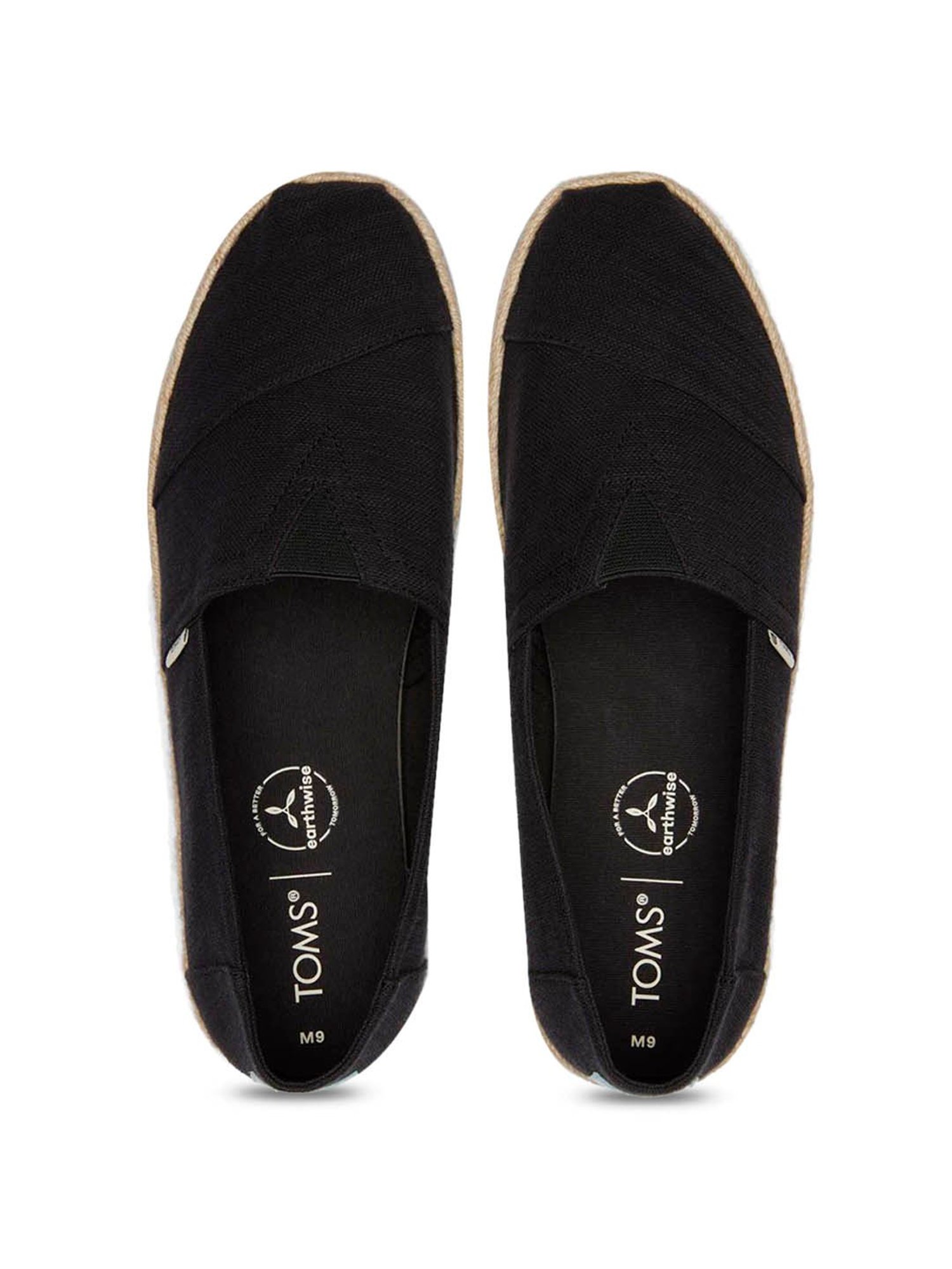 TOMS Men's Alpargata Rope Black  Espadrille Shoes