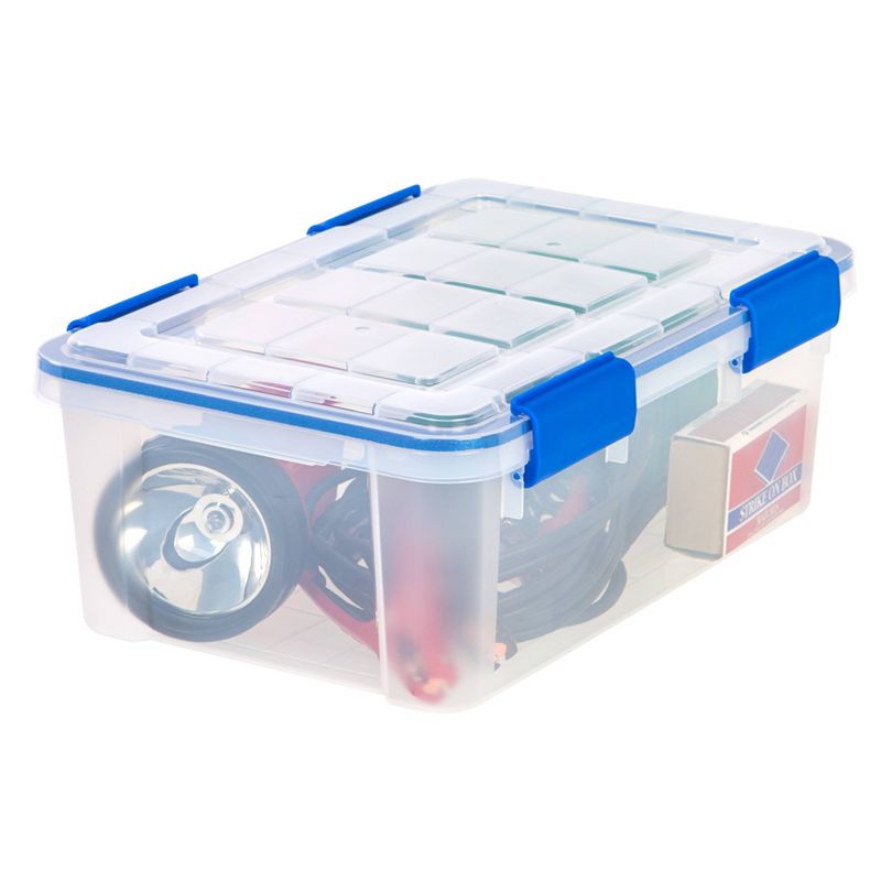 IRIS 16qt 6pk Weather Tight Storage Box Clear