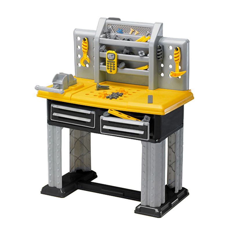 American Plastic Toys APT-12980 38 Piece Deluxe Workbench for Kids Ages 3 & Up