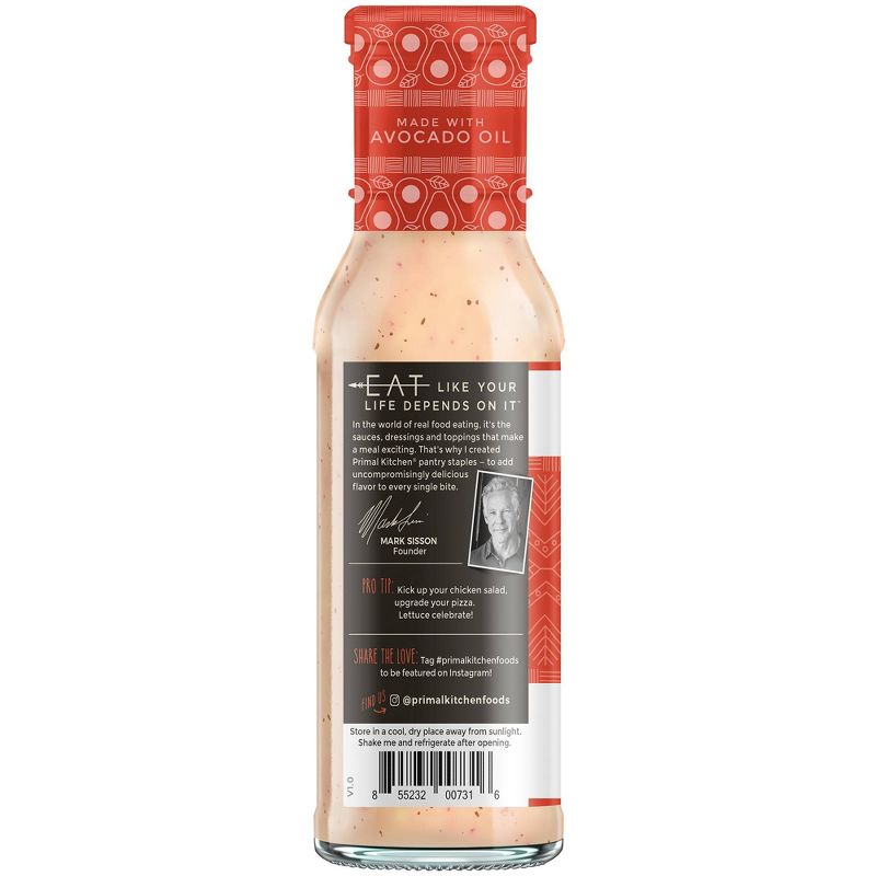Primal Kitchen Dairy-Free Barbeque Ranch Dressing with Avocado Oil 8fl oz