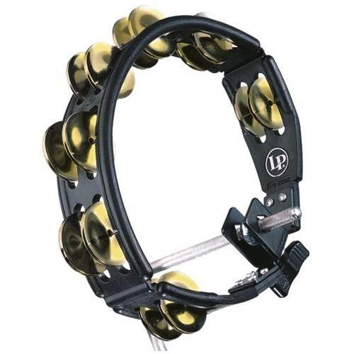 Latin Percussion LP179 Cyclops Tambales, Black, Dimp Brass, Mounted