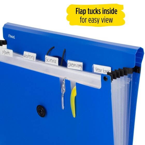 Five Star 6-Pocket Expanding File 13 x 9 14 Bright Orange - Expanding