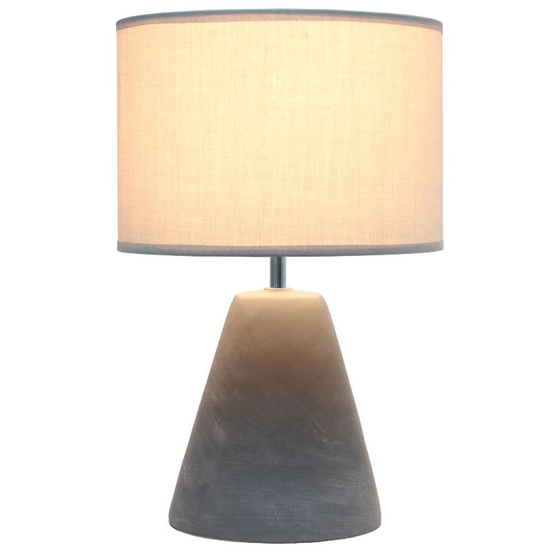 Pinnacle Concrete Table Lamp with Shade Gray - Simple Designs