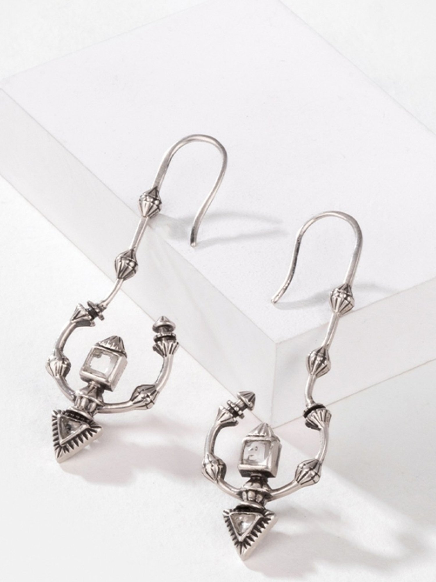 Shaya 92.5 Sterling Silver A Muse Called Jyoti Esther Greenwood Earrings in Oxidised 925 Silver