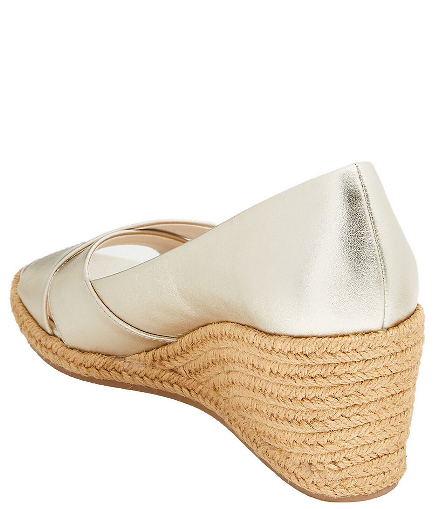 Jack Rogers Palmer Criss Cross Leather Wedges