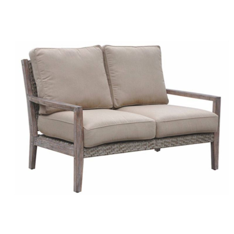 Bridgeport Loveseat - Taupe - Courtyard Casual