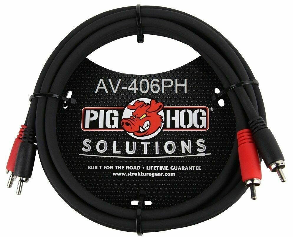 10-Pack  6ft   Dual-RCA Male to Male Molded Plugs Stereo Audio Cable