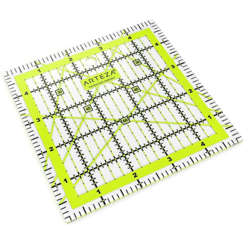 Arteza Acrylic Quilter's Ruler, 5"x5" (ARTZ-8125)