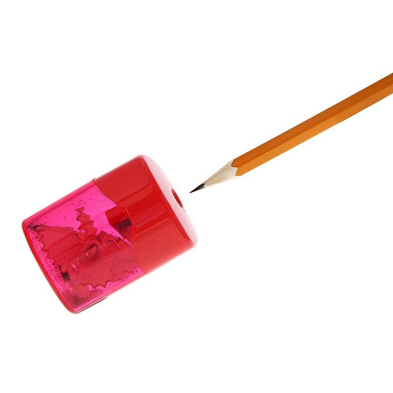 Juvale 24-Pack Manual Handheld Twist Cap Pencil Sharpener Arts and Crafts  , 4 Colors 1.6 x 1.6 x 2.1 In