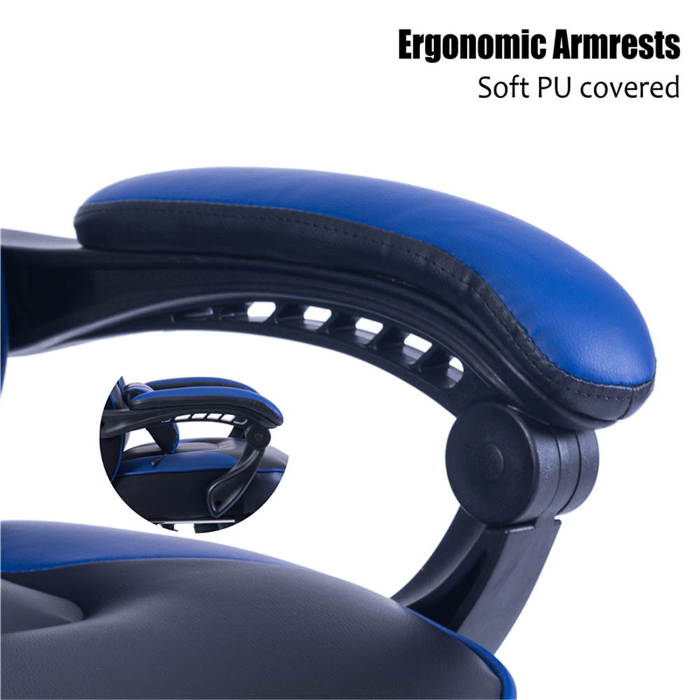 VON RACER Reclining Gaming Chair with Large Lumbar Support Cushion Racing Style Video Game PC Computer Gamer Gaming Chairs Ergonomic Office High Back Chair