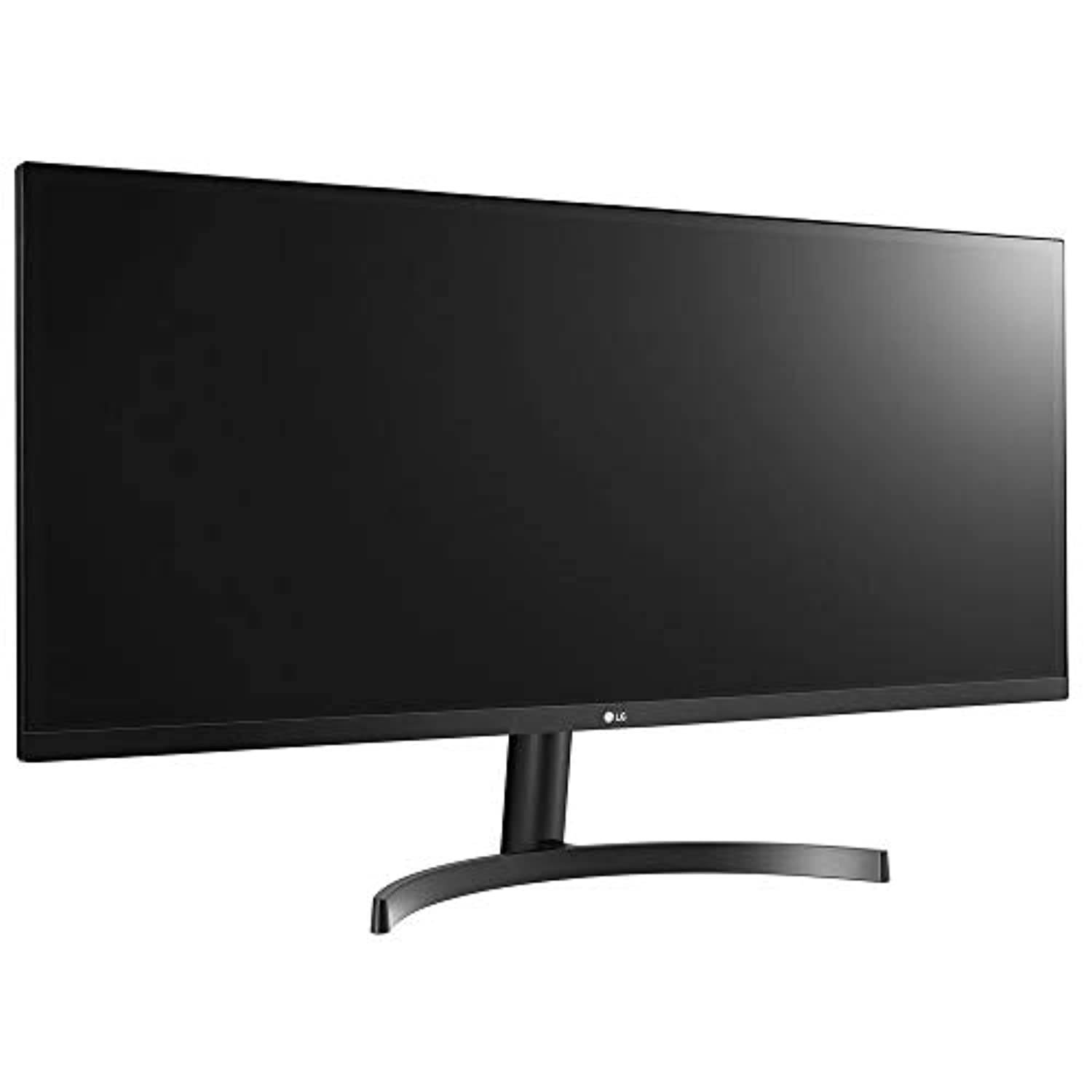 LG 34WL600-B 34 inch UltraWide IPS FreeSync LED Monitor 2560 x 1080 21:9 Bundle with Deco Gear 2.4GHz Wireless Backlit Keyboard, 2X 6FT Universal 4K HDMI 2.0 Cable and Cleaning Cloth (E2LG34WL600B)