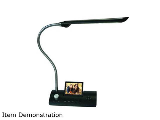 Sungale CD358LD-Blk 3.5" 320 x 240 LED Lamp with Digital Photo Frame