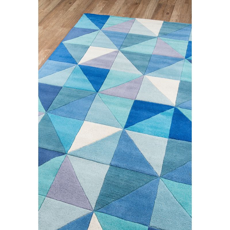 Ashton 100% Wool Area Rug - Blue (5'x8')