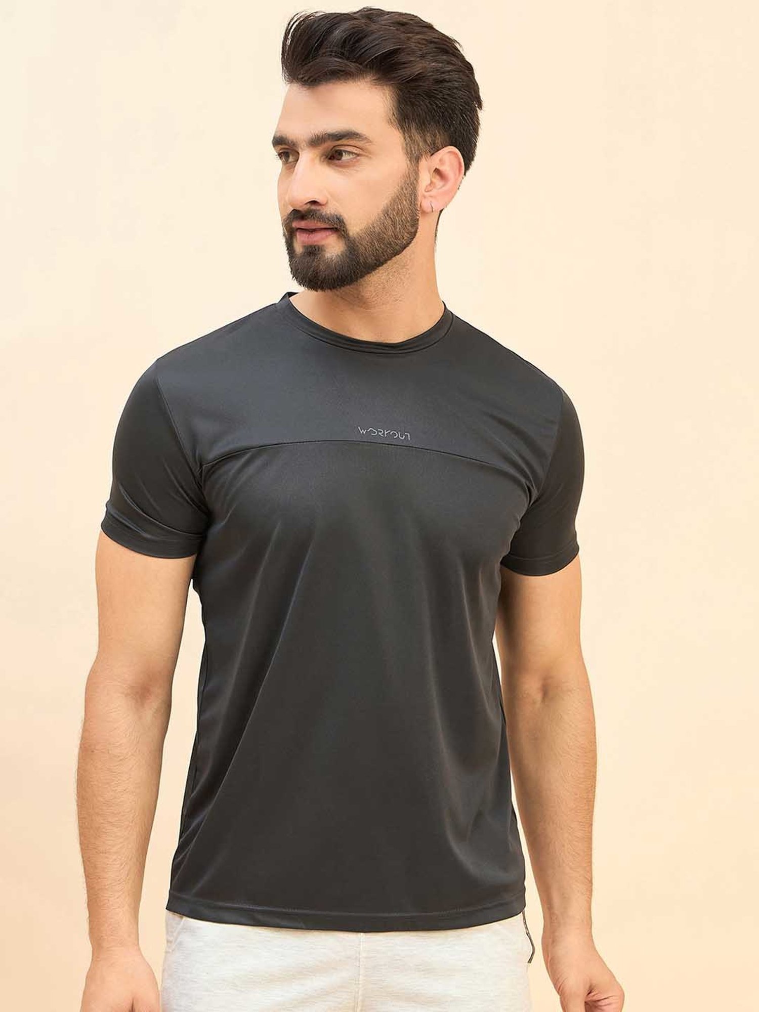 Sweet Dreams Dark Grey Regular Fit Crew T-Shirt