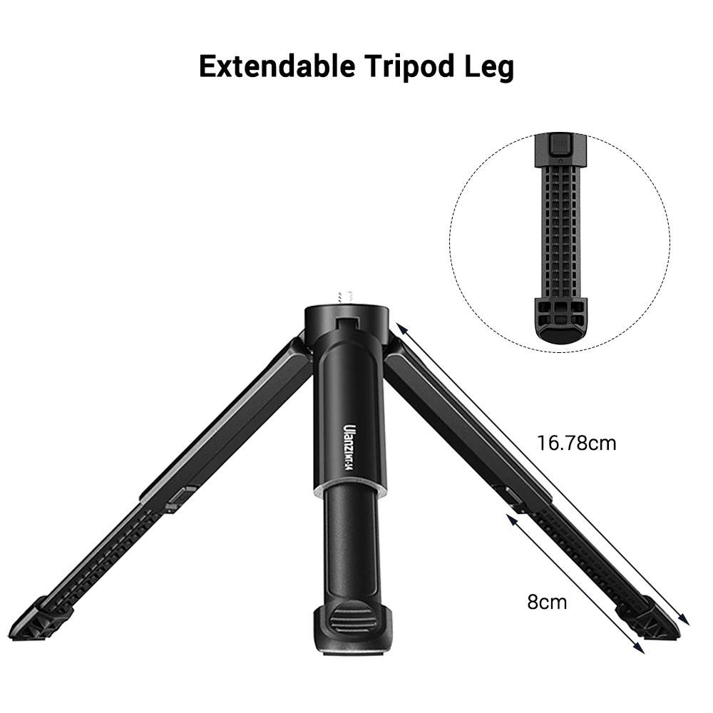 Ulanzi Extendable Table phone mini camera live Tripod Adjustable Height with 1/4 Screw mobile tripode Photography accessories