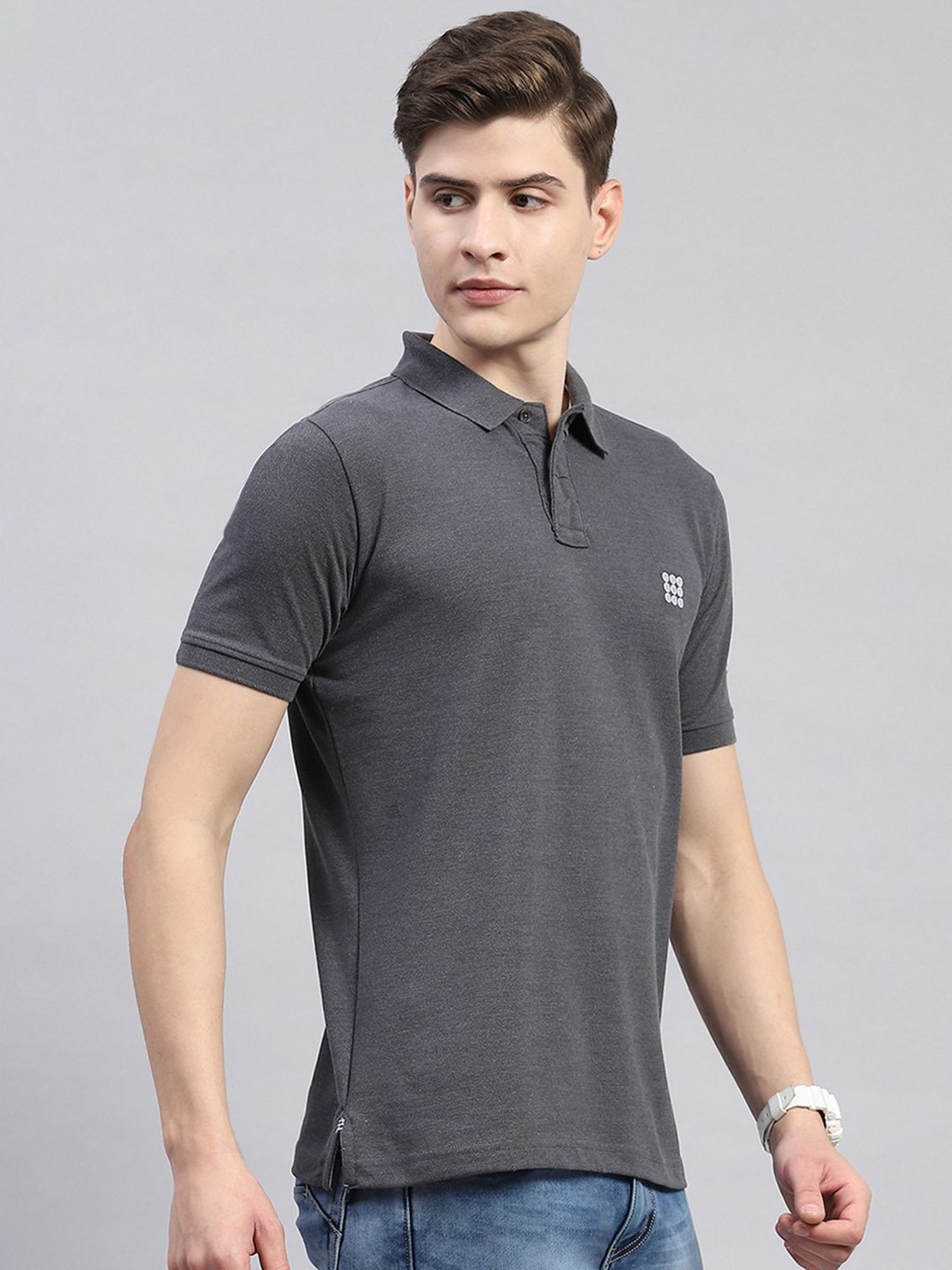 Rock.it Charcoal Smart Fit Polo T-Shirt