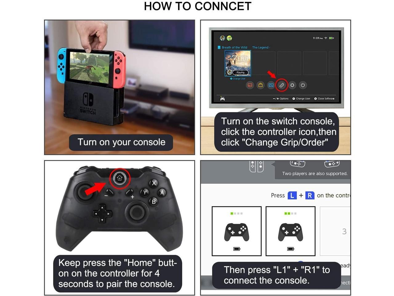 Wristband is suitable for Just Dance 2021 2020 2019 switch, hands-free elastic wristband, suitable for Nintnedo Switch dance accessories, a pair of JoyCon grips (blue + red), children's edition