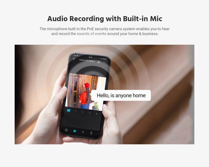 ANNKE H800 True 4K Ultra HD PoE System with Audio Record With 1TB