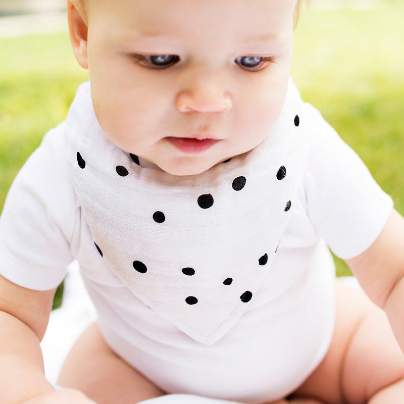 Bebe au Lait Muslin Bandana Bib - Dottie