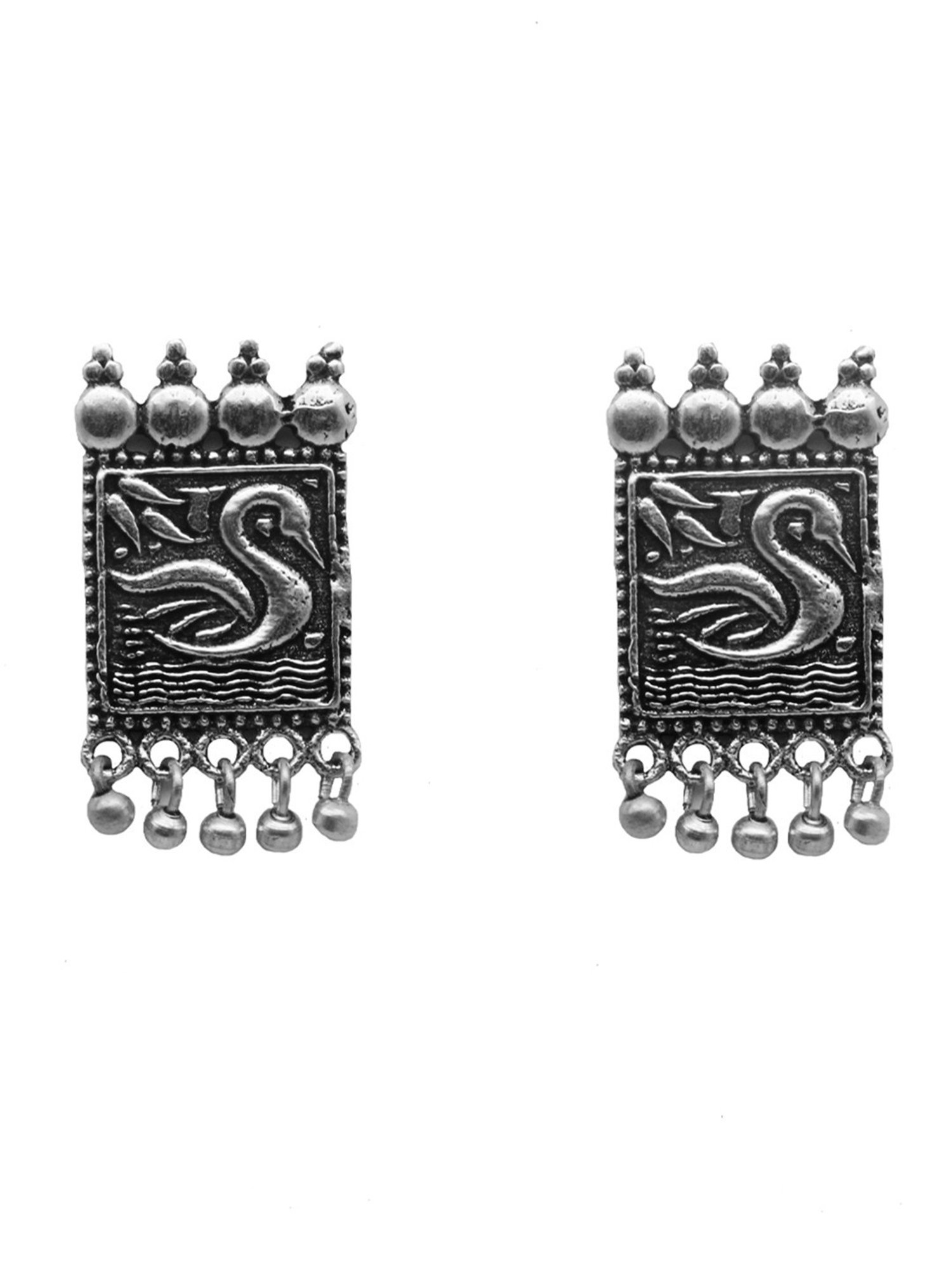 Sri Jagdamba Pearls White Alloy Classic Necklace & Earring Set