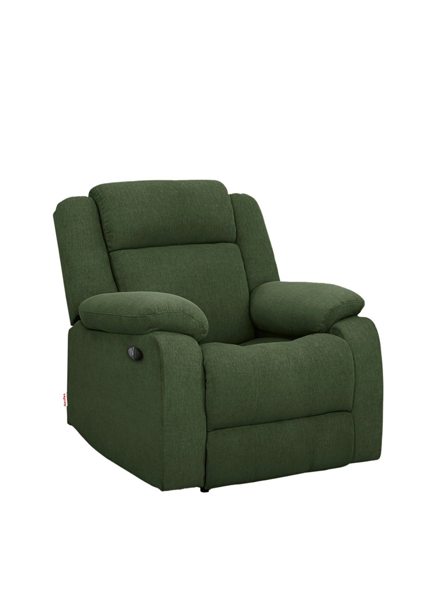 Duroflex Avalon Green Wood E - Motorized Electric Powered Single Seater Recliner with USB Port
