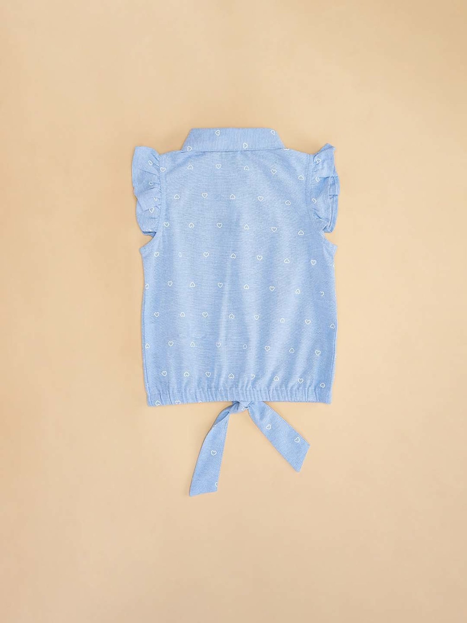 YU by Pantaloons Kids Blue Cotton Printed Top