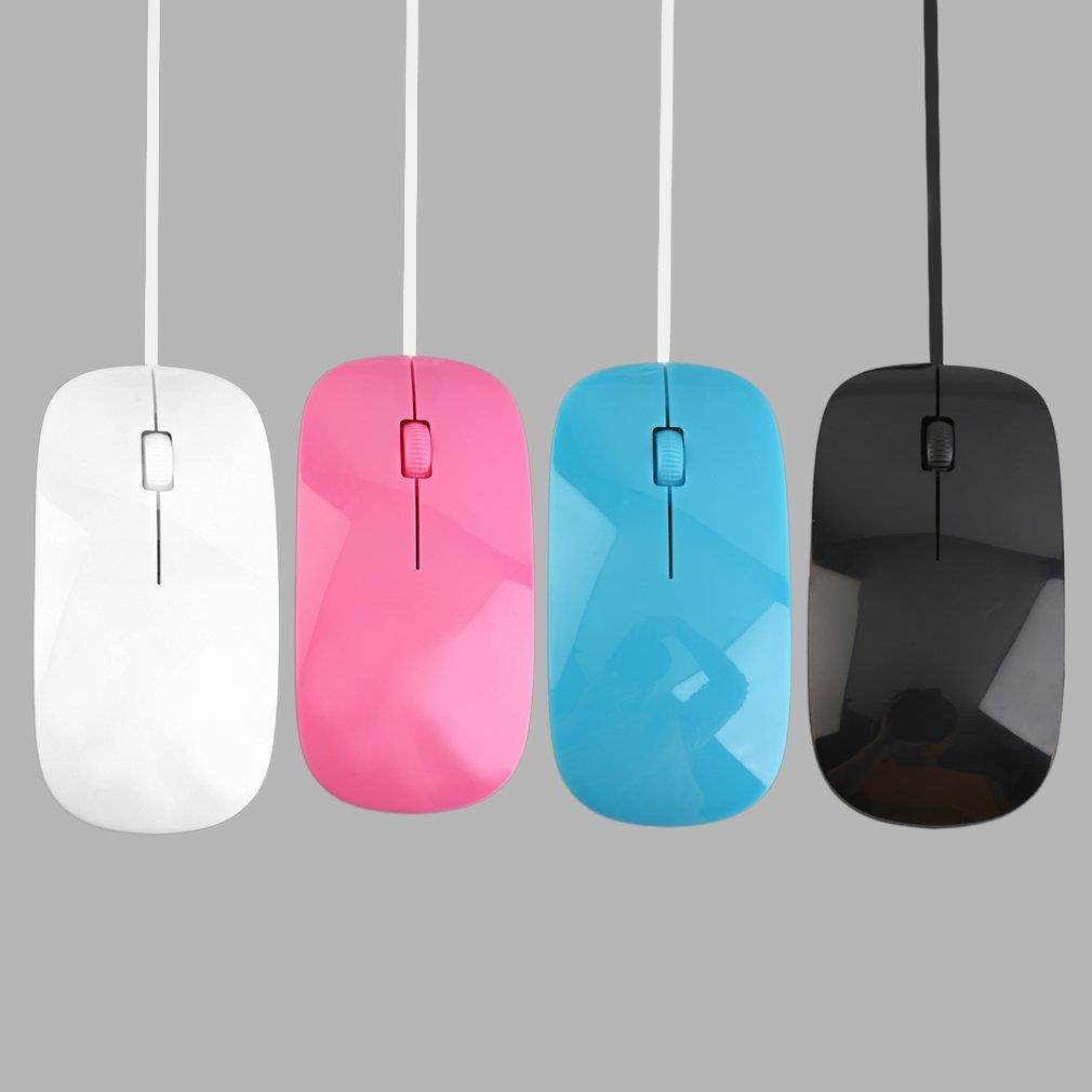 Wired Optical Mouse Ultra Slim High Quality Mice USB for PC Laptop