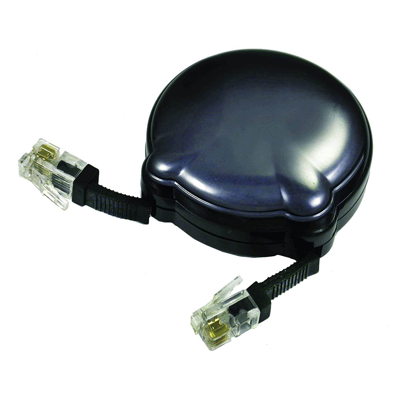 Softalk 8 ft. Retractable Phone Handset Cord Manager, Black (01101)