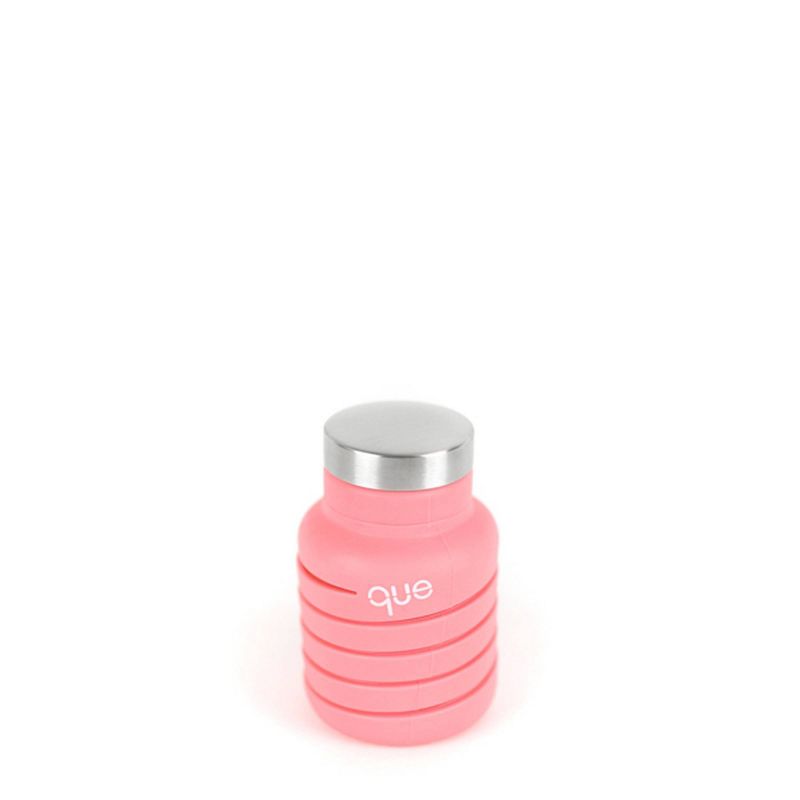 12oz que Bottle Coral Pink