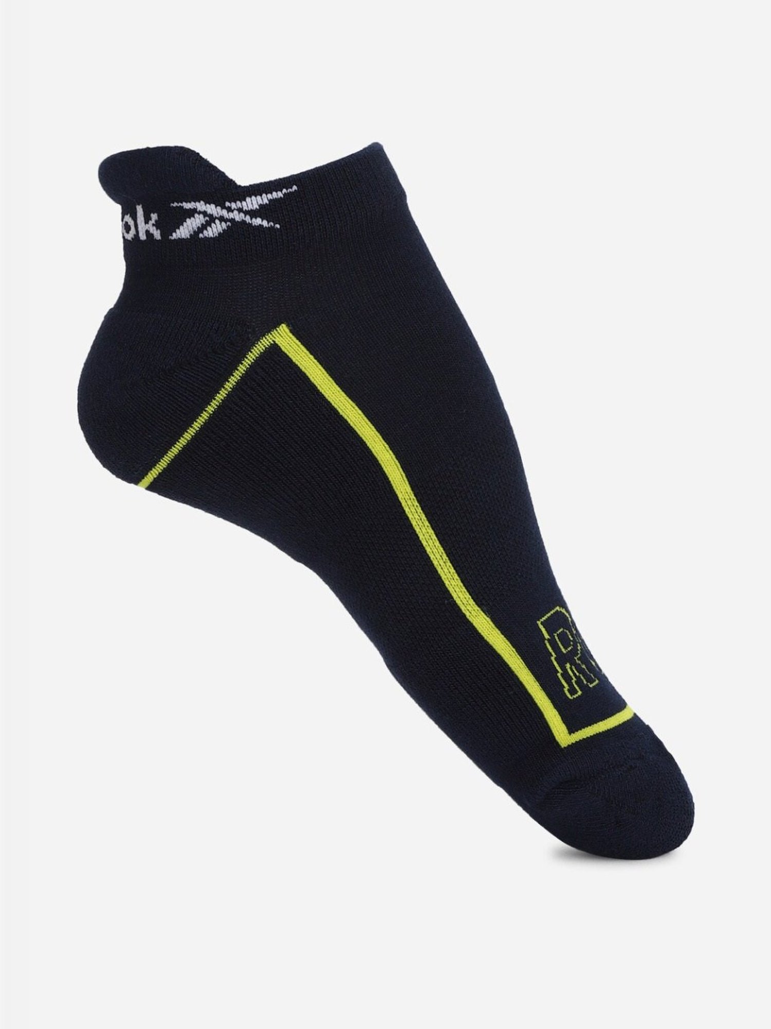 Reebok Navy Regular Fit Logo Printed Socks