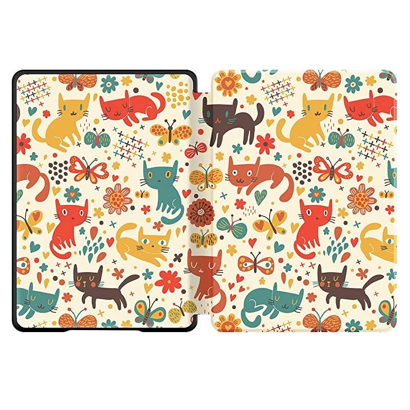 Case for AllNew Kindle10th Gen 2019 Release PU Leather Cover with Auto WakeSleepFits  AllNew Kindle 2019Will not fit Kindle Paperwhite or Kindle OasisThe Cat