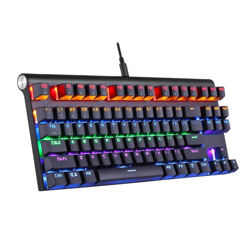 Motospeed Bluetooth Wired Mechanical Keyboard With 87 keys RGB Backlight