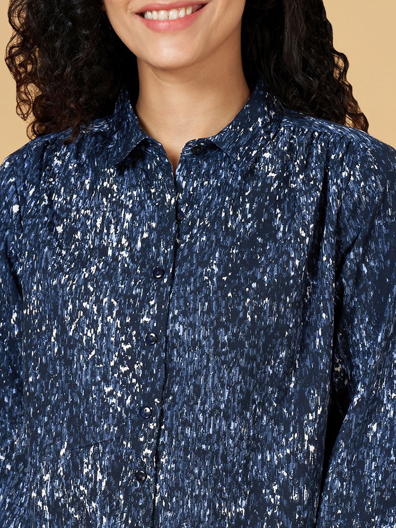 Annabelle by Pantaloons Navy Printed Top