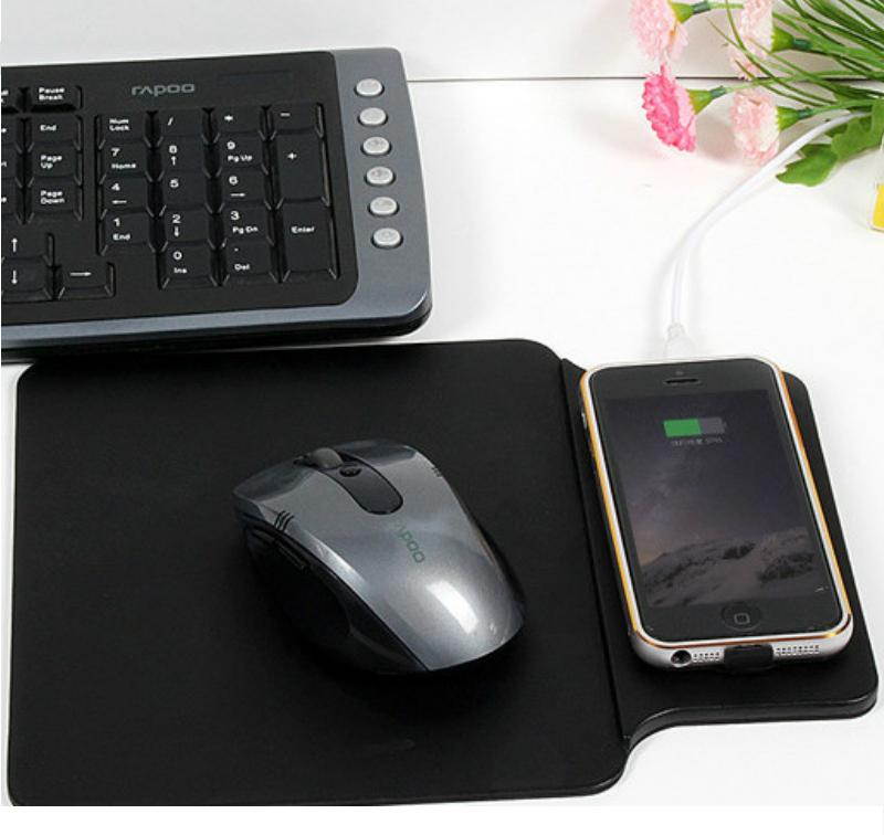 Universal Qi Wireless Charger With Mouse Pad 2 In 1 Charging Pad For Samsung HTC LG Nexus Lumia