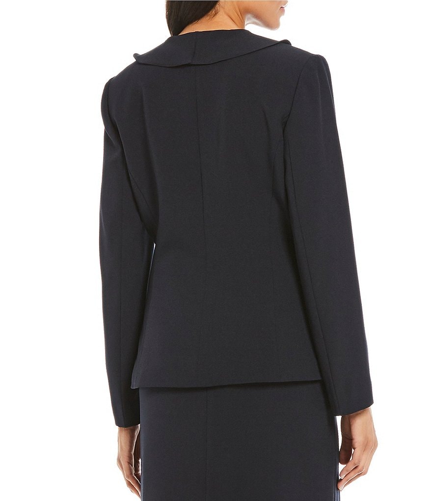 Preston & York Julie Ruffle Neck Two-Button Front Blazer