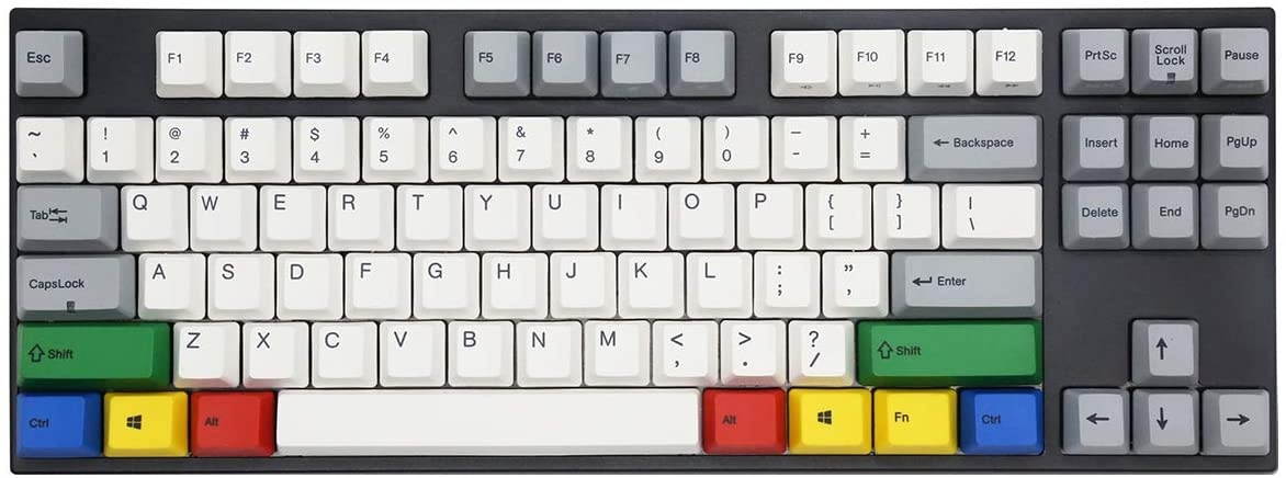 Varmilo VA87M RGBY White LED TKL Dye Sub PBT Mechanical Keyboard (Cherry MX Red)