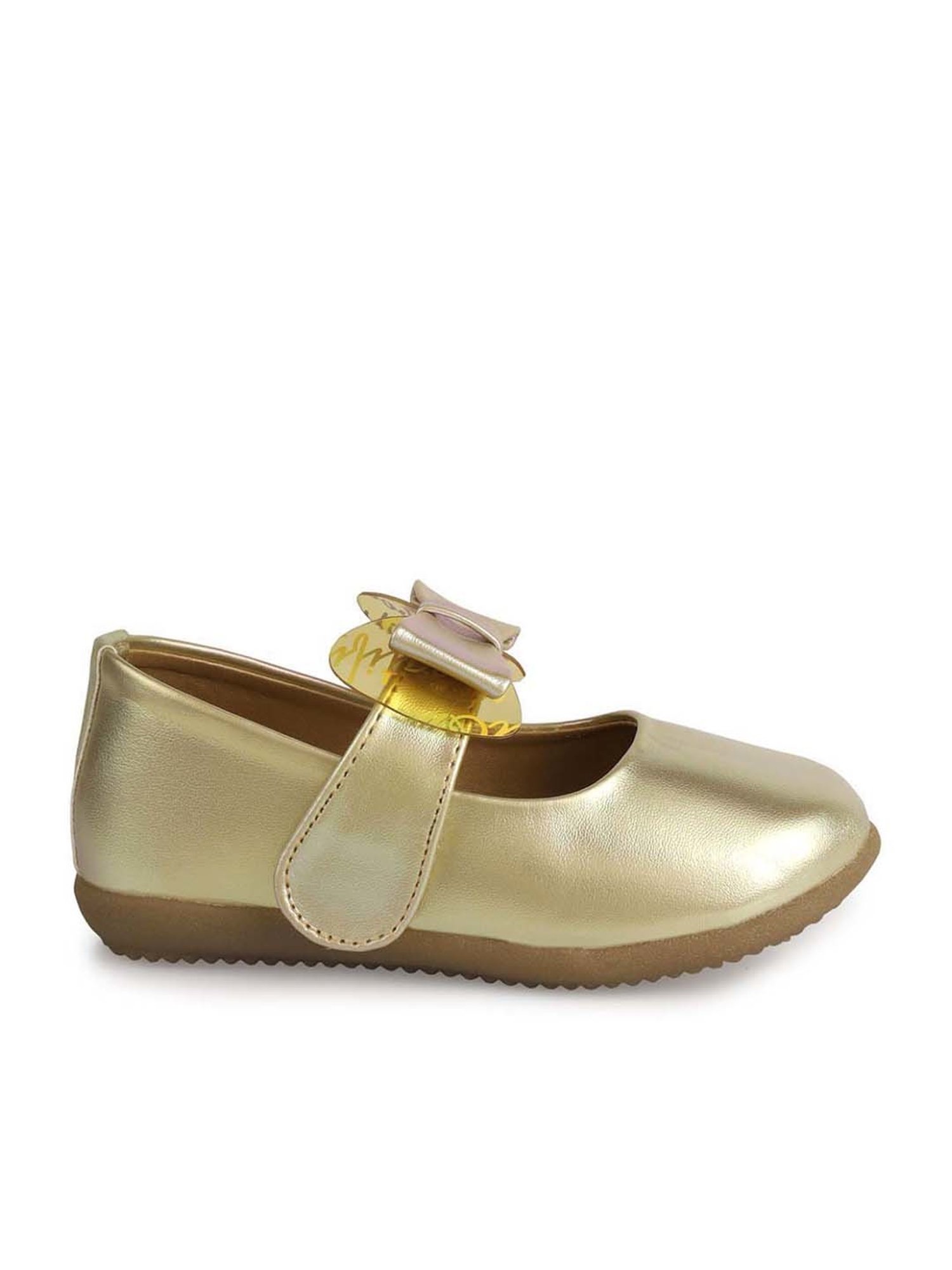 Minesole Kids Golden Mary Jane Shoes